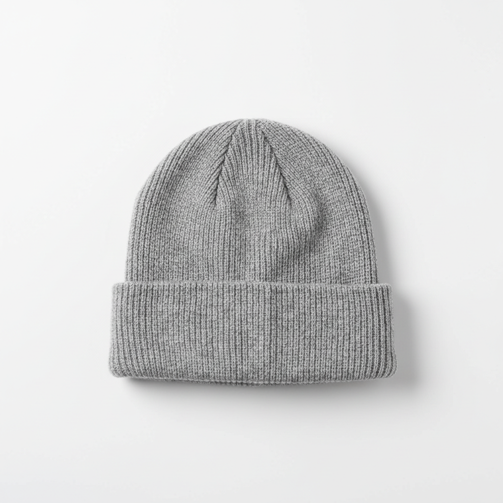 Beanie Grey Flat Lay